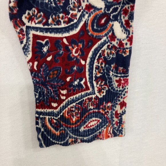 New Croft & Barrow Sweater Size 3X Multi Color Paisley Boho Soft Comfy - Picture 7 of 10